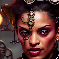 Buy canvas prints of Steampunk Woman by Steve Purnell