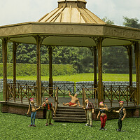 Buy canvas prints of Bandstand Boozers by Steve Purnell