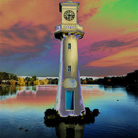 Buy canvas prints of Scott Memorial Roath Park Cardiff by Steve Purnell