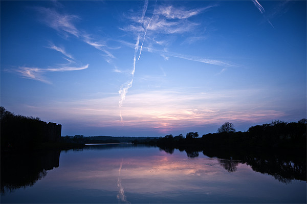 Carew Sunset Picture Board by Steve Purnell