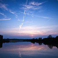 Buy canvas prints of Carew Sunset by Steve Purnell