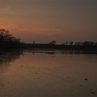 Buy canvas prints of Mill Pond Sunset by Steve Purnell