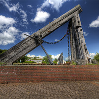 Buy canvas prints of Anchor Sculpture by Steve Purnell