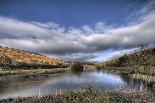 Parc Cwm Darran Icy Lake Picture Board by Steve Purnell