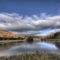 Buy canvas prints of Parc Cwm Darran Icy Lake by Steve Purnell