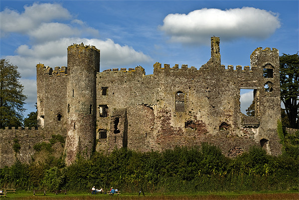 Laugharne Castle Picture Board by Steve Purnell