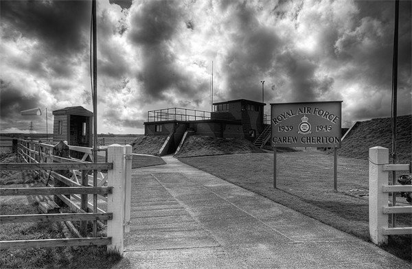 The Control Tower Monochrome Picture Board by Steve Purnell