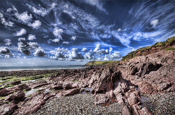 Manorbier Rocks Too Picture Board by Steve Purnell