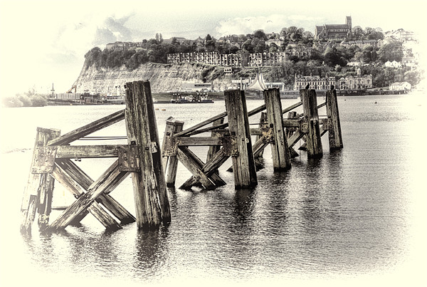 Cardiff Bay Old Jetty Picture Board by Steve Purnell