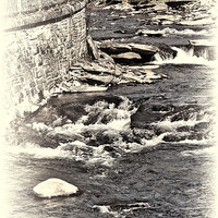 Buy canvas prints of Gushing Water toned by Steve Purnell