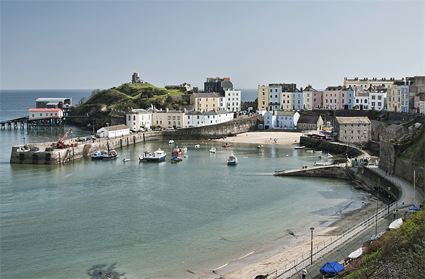Tenby Harbour Pembrokeshire Picture Board by Steve Purnell