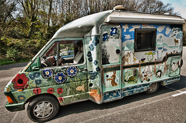 Camper Van Picture Board by Steve Purnell