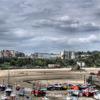 Buy canvas prints of Tenby North Beach Harbour View 2 by Steve Purnell