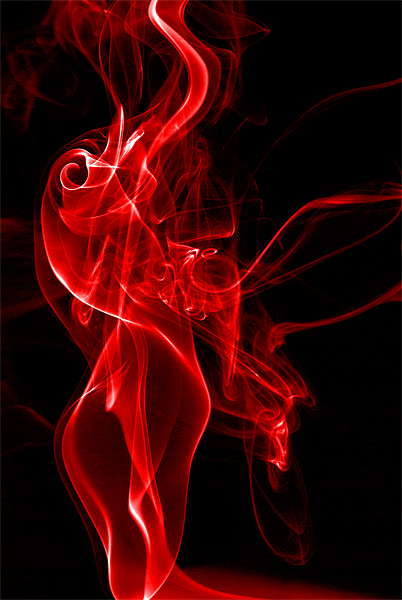 Red Smoke Picture Board by Steve Purnell