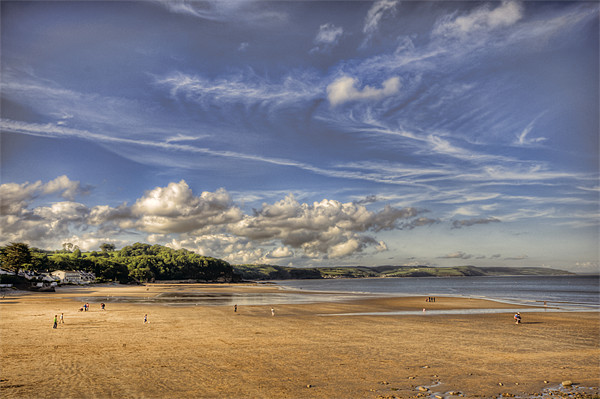 Saundersfoot Beach Picture Board by Steve Purnell