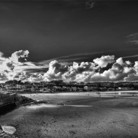 Buy canvas prints of Saundersfoot Seascapes by Steve Purnell