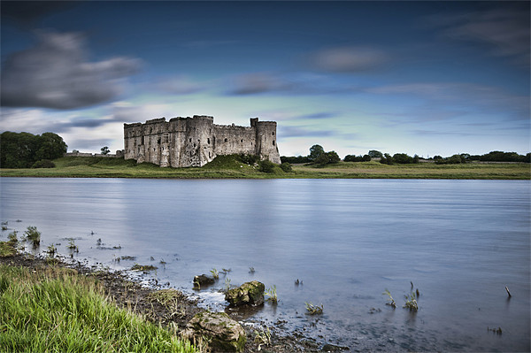Carew Castle Long Exposure Picture Board by Steve Purnell