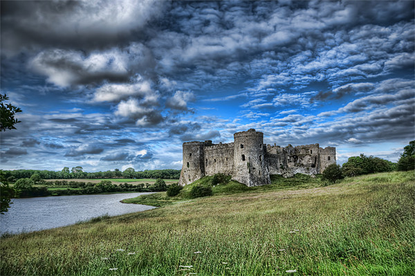 Carew Castle Pembrokeshire 3 Picture Board by Steve Purnell