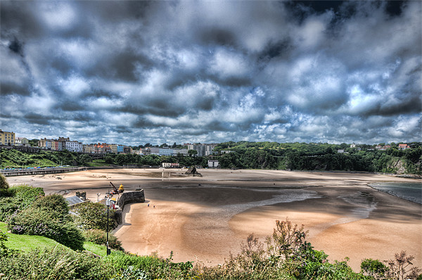 Tenby at Low Tide Picture Board by Steve Purnell