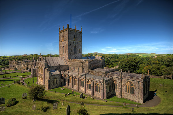 St Davids Cathedral Pembrokeshire Picture Board by Steve Purnell