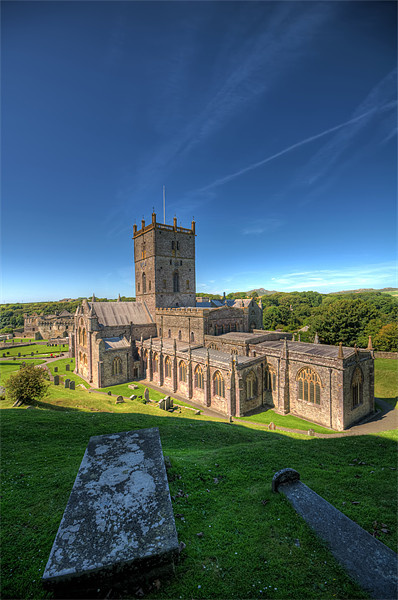 St Davids Cathedral Pembrokeshire 5 Picture Board by Steve Purnell