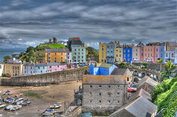 The Colours Of Tenby Harbour Picture Board by Steve Purnell