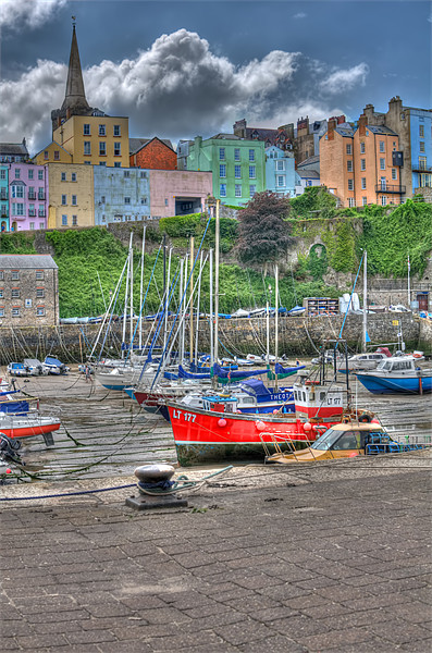 Tenby Harbour 4 Picture Board by Steve Purnell
