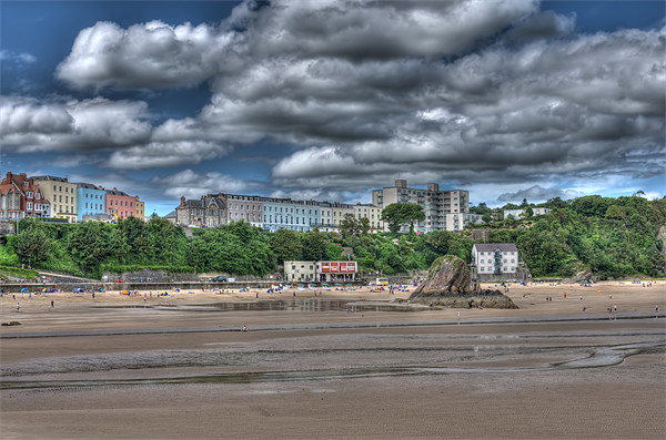 Tenby North Beach Picture Board by Steve Purnell