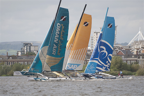 Extreme 40 Catamarans Picture Board by Steve Purnell