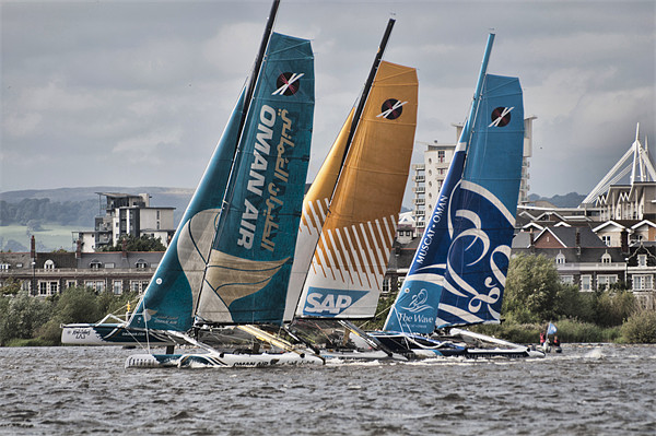 Extreme 40 Catamarans Dynamic Version Picture Board by Steve Purnell