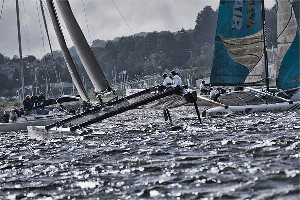 Extreme 40 Catamarans Racing Picture Board by Steve Purnell