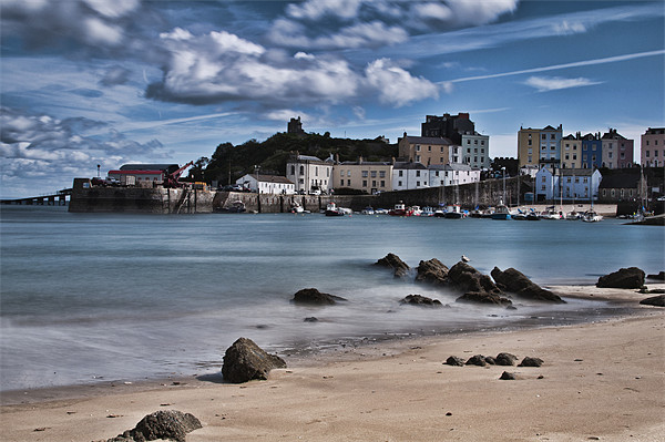Tenby Harbour 4 Picture Board by Steve Purnell