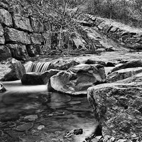 Buy canvas prints of Waterfall Mono by Steve Purnell