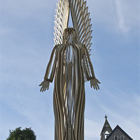 Buy canvas prints of The Angel of Bargoed 2 by Steve Purnell