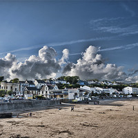 Buy canvas prints of Saundersfoot Town by Steve Purnell