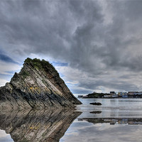 Buy canvas prints of Reflections of Tenby 2 by Steve Purnell