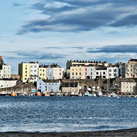 Buy canvas prints of Evening sunshine over Tenby by Steve Purnell