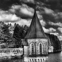 Buy canvas prints of The Valve Tower Mono by Steve Purnell