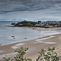 Buy canvas prints of Tenby Panorama 3 by Steve Purnell