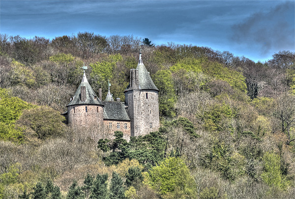 Castell Coch Cardiff Painterly Picture Board by Steve Purnell