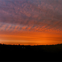 Buy canvas prints of Rhymney Valley Sunrise Panorama by Steve Purnell