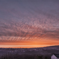 Buy canvas prints of Rhymney Valley Sunrise by Steve Purnell