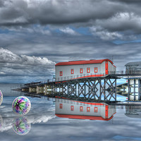 Buy canvas prints of Lifeboat House and Cones by Steve Purnell