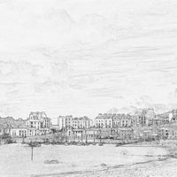 Buy canvas prints of Tenby Harbour Pencil Sketch 5 by Steve Purnell