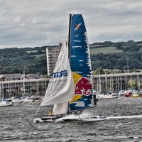 Buy canvas prints of Extreme 40 Team Red Bull by Steve Purnell