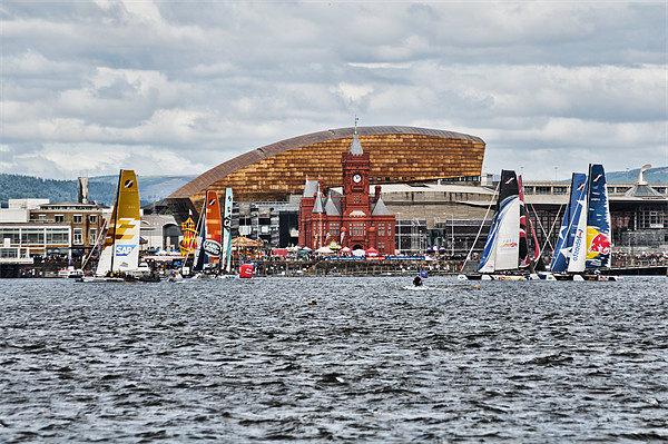 Extreme 40 At Cardiff Bay Picture Board by Steve Purnell