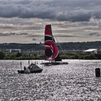 Buy canvas prints of Extreme 40 Team Alinghi by Steve Purnell