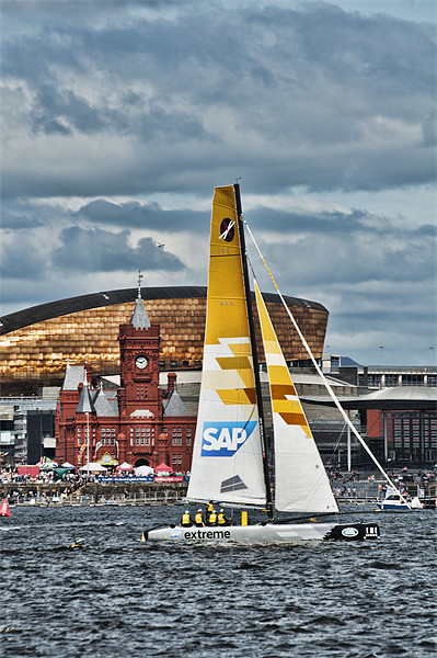Extreme 40 Team SAP Extreme Sailing Picture Board by Steve Purnell
