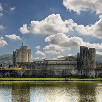 Buy canvas prints of Caerphilly Castle 3 by Steve Purnell