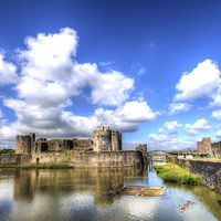 Buy canvas prints of Caerphilly Castle 6 by Steve Purnell